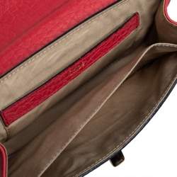 Pre Owned Chloe Red Pebbled Leather Sally Clutch