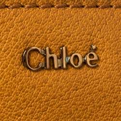 مملوكة مسبقًا Chloe Mustard Yellow Leather Elsie Top Handle Bag