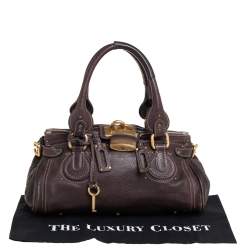 Pre Owned Chloe Brown Leather Paddington Shoulder Bag