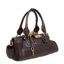 Pre Owned Chloe Brown Leather Paddington Shoulder Bag