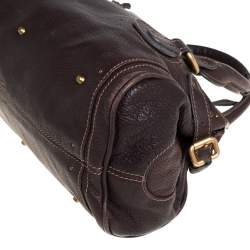 Pre Owned Chloe Brown Leather Paddington Shoulder Bag