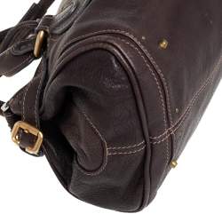Pre Owned Chloe Brown Leather Paddington Shoulder Bag
