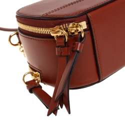 Pre Owned حقيبة كتف كلوي ميني سي فانيتي جلد بني فاتح