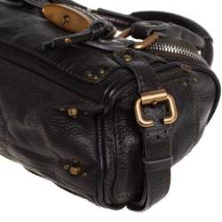 Pre Owned Chloé Olive Green Leather Paddington Satchel