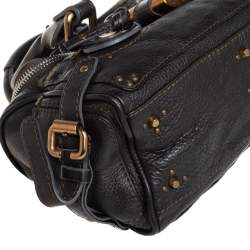 Pre Owned Chloé Olive Green Leather Paddington Satchel