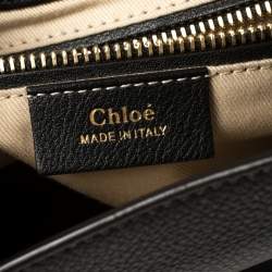 Chloe Black Leather and Suede Small Faye Day Backpack