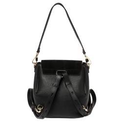 Chloe Black Leather and Suede Small Faye Day Backpack