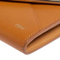 Pre Owned Chloé Brown Leather Envelope Wallet