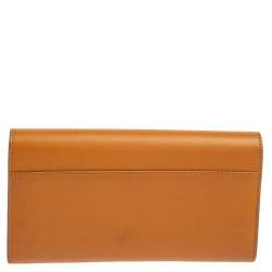 Pre Owned Chloé Brown Leather Envelope Wallet
