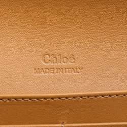 Pre Owned Chloé Brown Leather Envelope Wallet