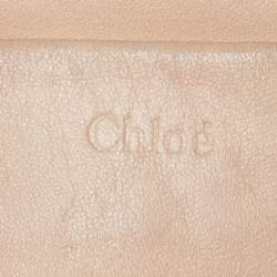 مملوكة مسبقًا حقيبة كتف كلوي ألسي متوسطة جلد ثعبان ذهبي ميتالك