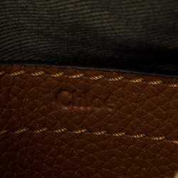 Pre Owned Chloe Tan Leather Mini Marcie Crossbody Bag