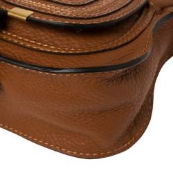 Pre Owned Chloe Tan Leather Mini Marcie Crossbody Bag