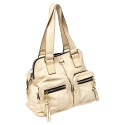 Pre Owned Chloe Cream Leather Large Betty Satchel
