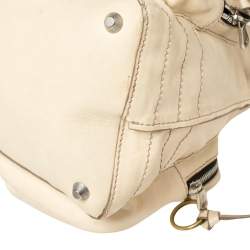 Pre Owned Chloe Cream Leather Large Betty Satchel