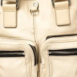 Pre Owned Chloe Cream Leather Large Betty Satchel