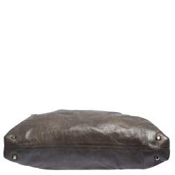 مملوكة مسبقًا حقيبة يد توتس كلوي فيكتوريا جلد رصاصي