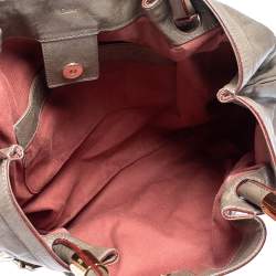 مملوكة مسبقًا حقيبة يد توتس كلوي فيكتوريا جلد رصاصي