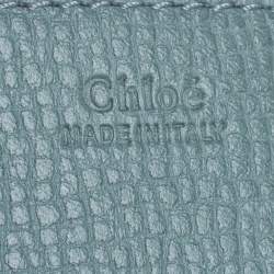 مملوكة مسبقًا Chloe Two Tone Blue Leather Medium Drew Shoulder Bag