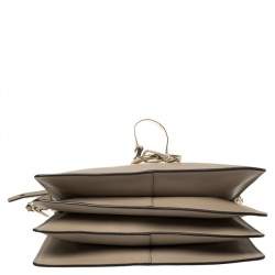 مملوكة مسبقًا  حقيبة كتف كلوي فاي سويدي وجلد رصاصي داكن متوسطة