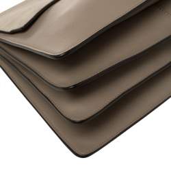 مملوكة مسبقًا  حقيبة كتف كلوي فاي سويدي وجلد رصاصي داكن متوسطة