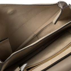 مملوكة مسبقًا  حقيبة كتف كلوي فاي سويدي وجلد رصاصي داكن متوسطة