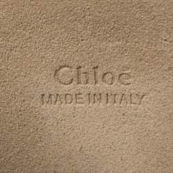 مملوكة مسبقًا  حقيبة كتف كلوي فاي سويدي وجلد رصاصي داكن متوسطة