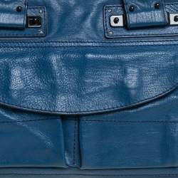 Chloe Blue Leather Tracy Satchel