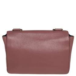 Pre Owned Chloe Old Rose Leather Large Elsie Shoulder Bag