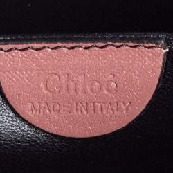 Pre Owned Chloe Old Rose Leather Large Elsie Shoulder Bag