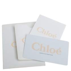 مملوكة مسبقًا حقيبة كتف كلوي نانو درو جلد محبب أحمر