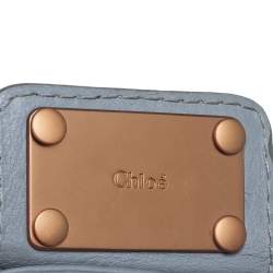Pre Owned Chloé Grey Grained Leather Medium Paddington Satchel