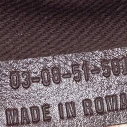 Pre Owned Chloe Black/Magenta Leather and Suede Tassel Chain Hobo