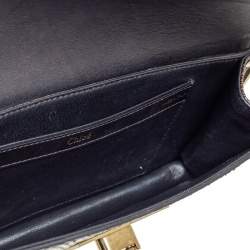 Pre Owned Chloe Brown Python Sally Clutch