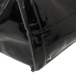 Pre Owned حقيبة يد كلوي سيندي جلد لامع أسود 