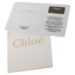 Pre Owned حقيبة يد كلوي سيندي جلد لامع أسود 