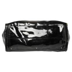 Pre Owned حقيبة يد كلوي سيندي جلد لامع أسود 