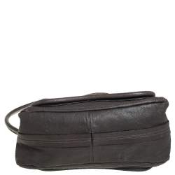 Pre Owned Chloe Grey Leather Paraty Bag