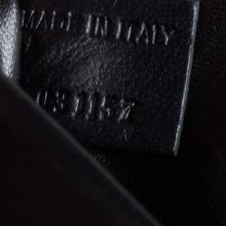 مملوكة مسبقًا حقيبة كتف كلوي إلسي متوسطة جلد ثعبان أسود 