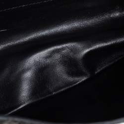 مملوكة مسبقًا حقيبة كتف كلوي إلسي متوسطة جلد ثعبان أسود 