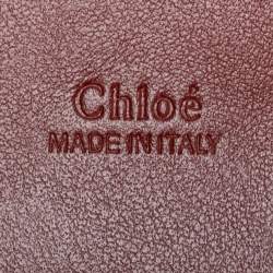 مملوكة مسبقًا Chloe Brown Leather and Suede C Zipped Tote