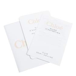 مملوكة مسبقًا Chloe Brown Leather and Suede C Zipped Tote