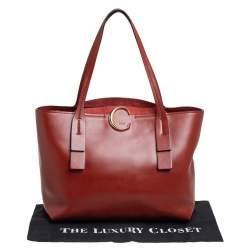 مملوكة مسبقًا Chloe Brown Leather and Suede C Zipped Tote