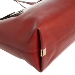 مملوكة مسبقًا Chloe Brown Leather and Suede C Zipped Tote