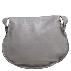 Chloe Taupe Leather Medium Marcie Crossbody Bag