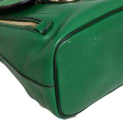 Chloe Green Leather and Suede Mini Faye Daye Backpack