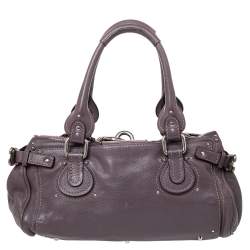 Pre Owned Chloe Brown Leather Paddington Satchel