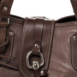 مملوكة مسبقًا Chloe Brown Leather Kerala Satchel