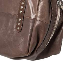 مملوكة مسبقًا Chloe Brown Leather Kerala Satchel