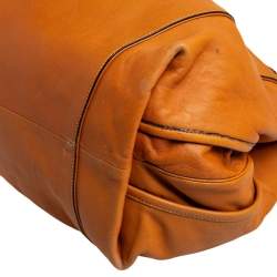 Chloe Tan Leather Braided Handle Convertible Tote 